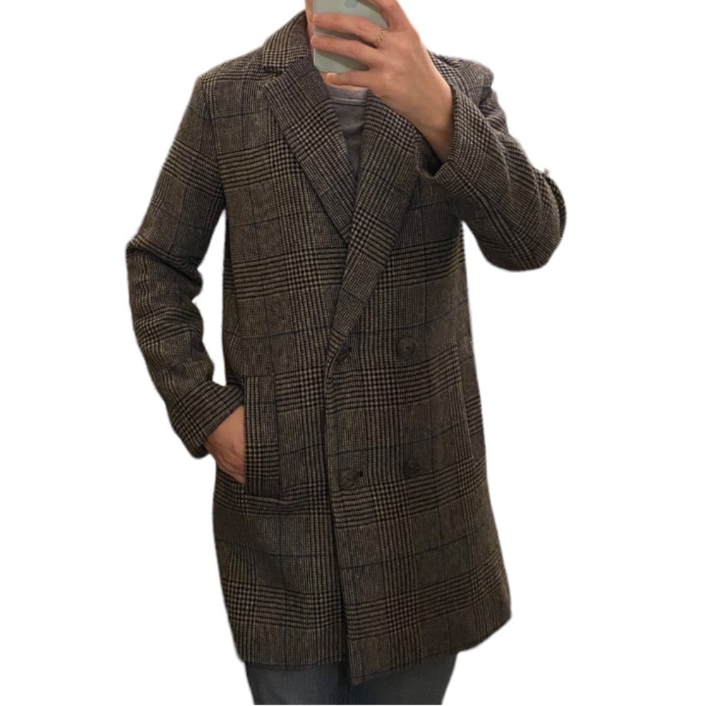 Zara Plaid gray jacket . Size Xs . Worn once .
